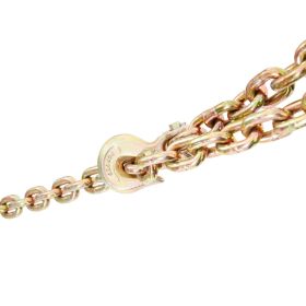 VEVOR Transport Binder Chain, 7100 lbs Working Load Limit, 3/8'' x 20' G80 Tow Chain Tie Down with Grab Hooks, DOT Certified