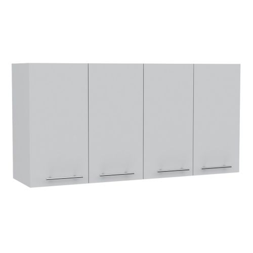 Oceana Wall Cabinet, Four Doors, Two Cabinets, Two Shelves