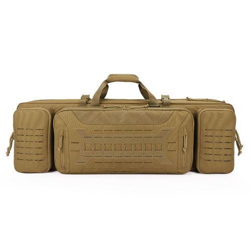 VOTAGOO Double Rifle Case Gun Bag, Safely Long-Barrel Firearm Transportation Cases Locks