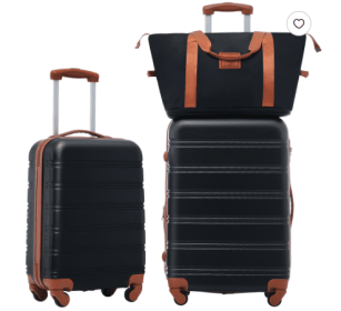 Hard-shell Suitcase Set (Attribute: Black)