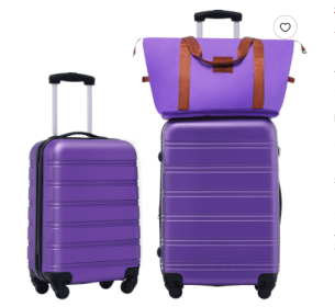 Hard-shell Suitcase Set (Attribute: Purple)