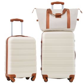 Hard-shell Suitcase Set (Attribute: Brown)