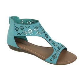 Crazy Daisies Summer Sandals (Color: Mint, size: 5)