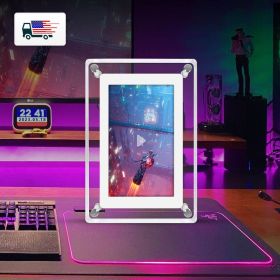 Acrylic 5 Inch Digital Picture Frame, Video Frame with Auto-Rotate, Free 8GB/4GB USB Stick and Built-in 1000 mAh Battery. Ideal Desktop Decoratio (Default: Default)