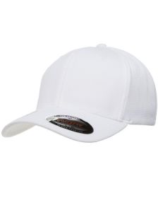 Flexfit 6597 Adult Cool & Dry Sport Cap (Color: White, size: L/XL)