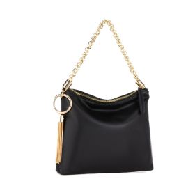 MKF Collection Brigitte Women's Shoulder Bag Functional Purse by Mia K (Color: Black, Material: Vegan Leather)