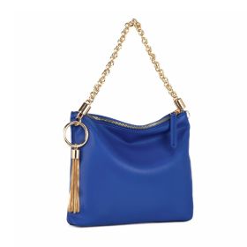 MKF Collection Brigitte Women's Shoulder Bag Functional Purse by Mia K (Color: Royal Blue, Material: Vegan Leather)
